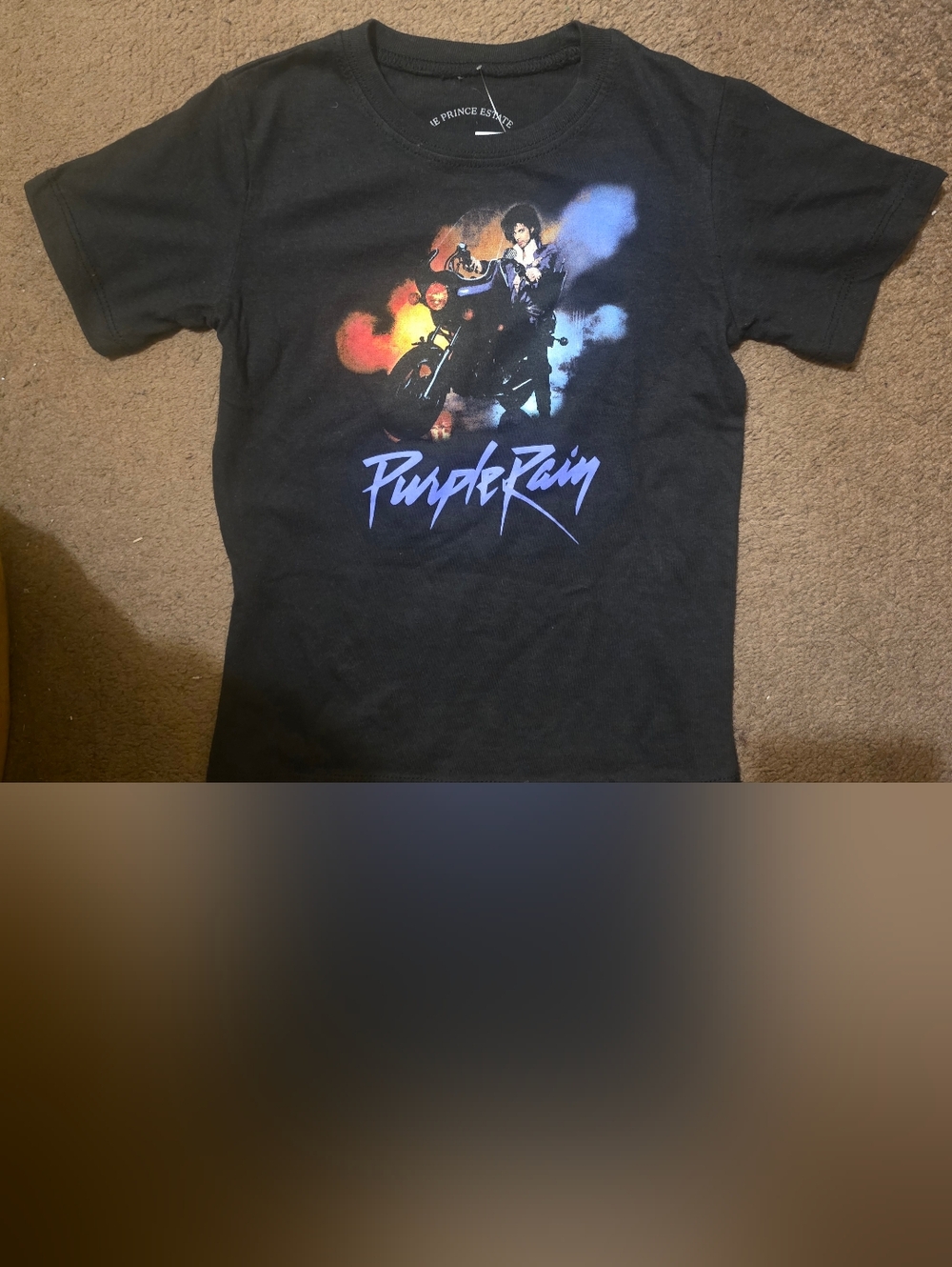Kids Purple Rain Graphic Tee - Black